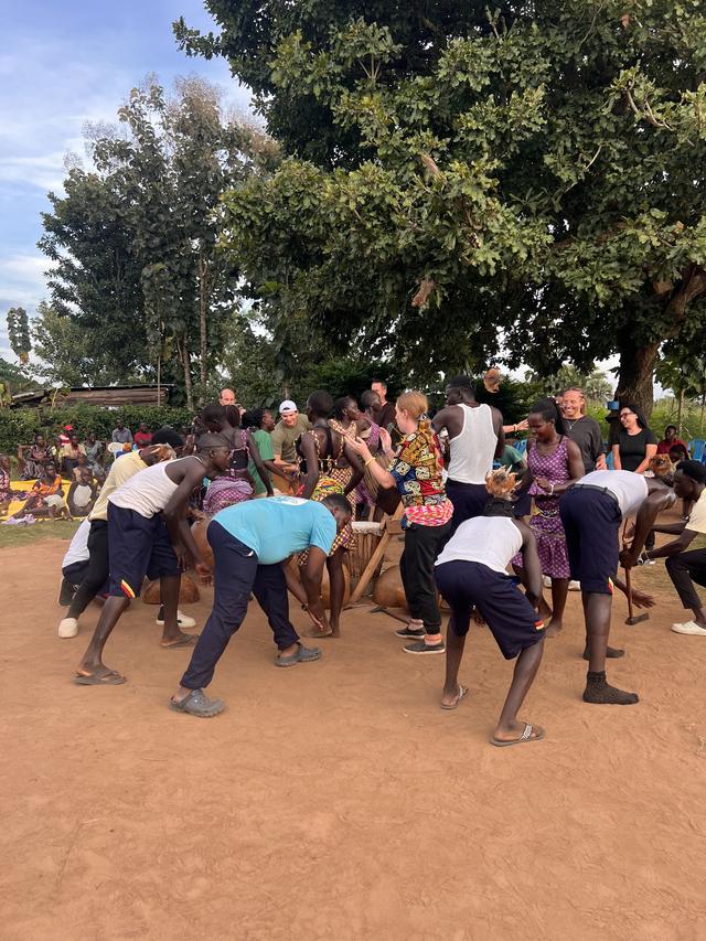 Games and laughter with the children